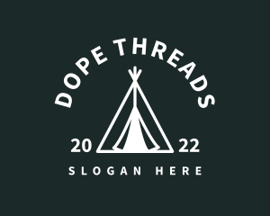 Outdoor Camping Tent  logo design