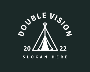 Outdoor Camping Tent  logo design