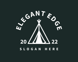 Outdoor Camping Tent  logo design