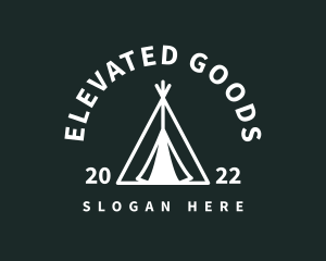 Outdoor Camping Tent  logo design