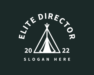 Outdoor Camping Tent  logo design