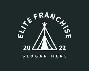 Outdoor Camping Tent  logo design