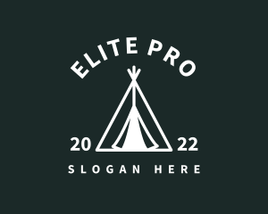 Outdoor Camping Tent  logo design