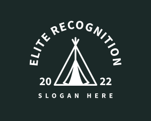 Outdoor Camping Tent  logo design