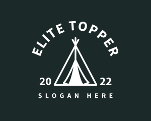 Outdoor Camping Tent  logo design