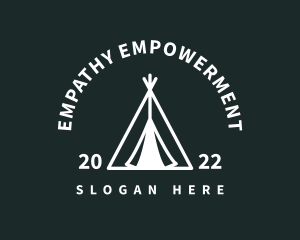 Outdoor Camping Tent  logo design