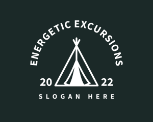 Outdoor Camping Tent  logo design