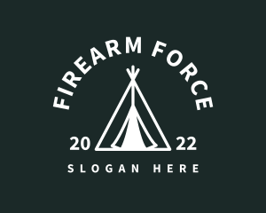 Outdoor Camping Tent  logo design