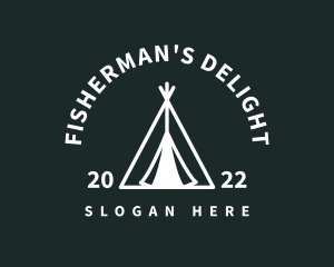 Outdoor Camping Tent  logo design