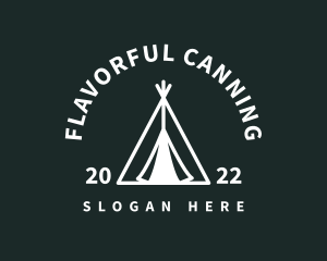 Outdoor Camping Tent  logo design