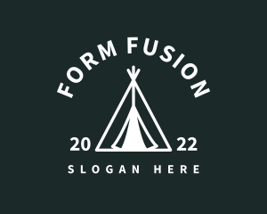 Outdoor Camping Tent  logo design