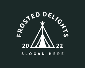 Outdoor Camping Tent  logo design