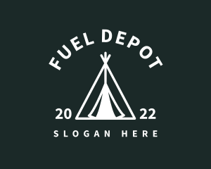 Outdoor Camping Tent  logo design