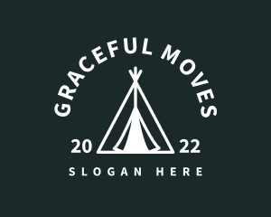 Outdoor Camping Tent  logo design