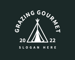 Outdoor Camping Tent  logo design