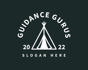 Outdoor Camping Tent  logo design