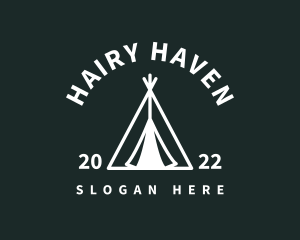 Outdoor Camping Tent  logo design