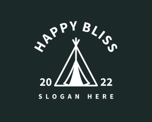 Outdoor Camping Tent  logo design