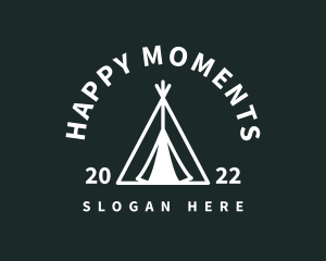 Outdoor Camping Tent  logo design