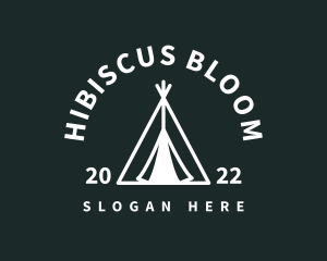 Outdoor Camping Tent  logo design