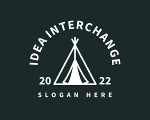 Outdoor Camping Tent  logo design