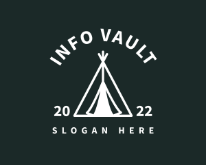 Outdoor Camping Tent  logo design