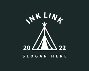 Outdoor Camping Tent  logo design