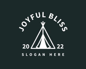 Outdoor Camping Tent  logo design