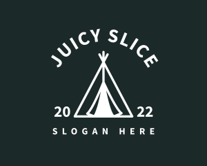 Outdoor Camping Tent  logo design