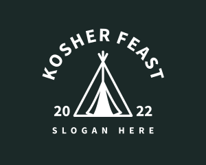 Outdoor Camping Tent  logo design