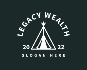 Outdoor Camping Tent  logo design