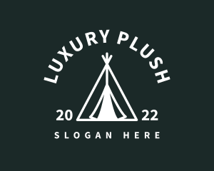 Outdoor Camping Tent  logo design