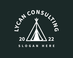 Outdoor Camping Tent  logo design