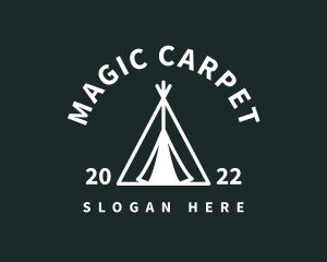 Outdoor Camping Tent  logo design