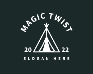 Outdoor Camping Tent  logo design