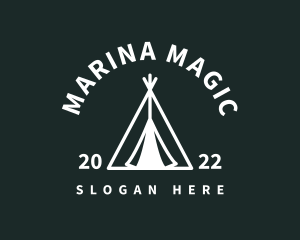 Outdoor Camping Tent  logo design