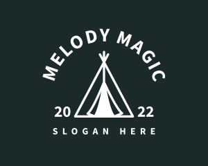 Outdoor Camping Tent  logo design