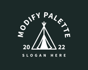 Outdoor Camping Tent  logo design