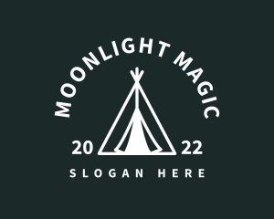 Outdoor Camping Tent  logo design