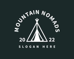 Outdoor Camping Tent  logo design