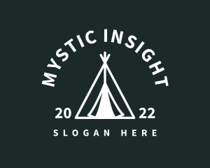 Outdoor Camping Tent  logo design