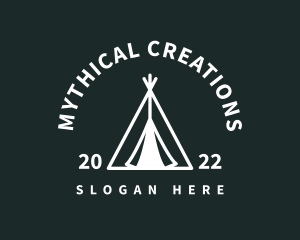 Outdoor Camping Tent  logo design