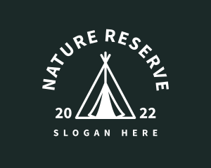 Outdoor Camping Tent  logo design