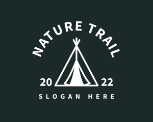 Outdoor Camping Tent  logo design