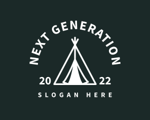 Outdoor Camping Tent  logo design