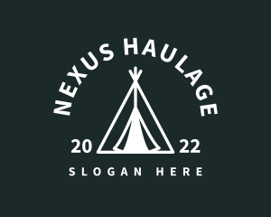 Outdoor Camping Tent  logo design