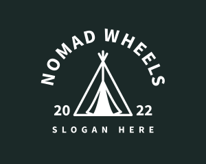 Outdoor Camping Tent  logo design