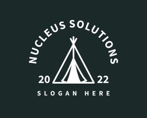 Outdoor Camping Tent  logo design