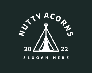 Outdoor Camping Tent  logo design