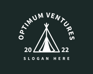 Outdoor Camping Tent  logo design